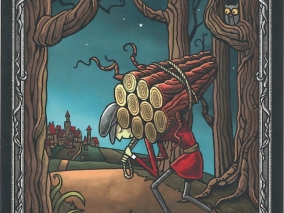 10 holí a zátěž na ramenou